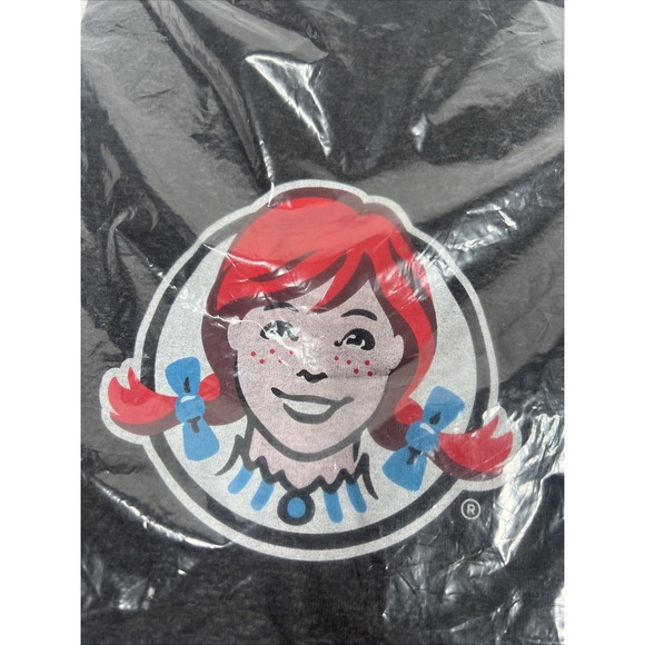 Barco Uniforms Wendy's Employee T-Shirt Charcoal Size L Large NEW - Picture 4 of 5